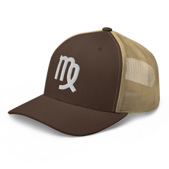 Virgo Zodiac Trucker Hat – Embroidered Mesh Cap