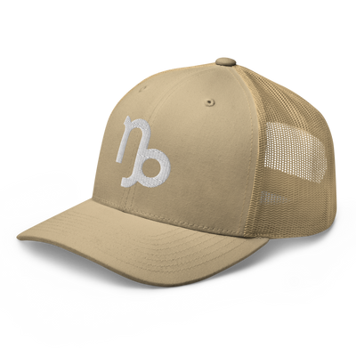 Capricorn Zodiac Trucker Hat – Embroidered Mesh Cap