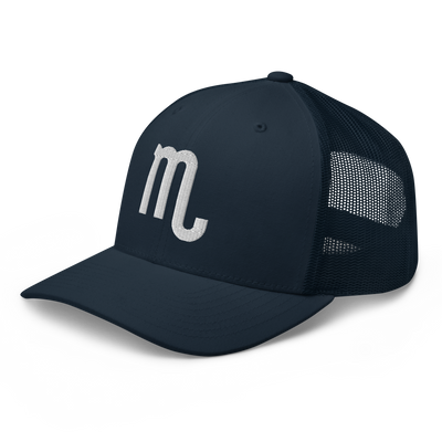 Scorpio Zodiac Trucker Hat – Embroidered Mesh Cap