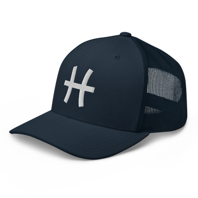 Pisces Zodiac Trucker Hat – Embroidered Mesh Cap