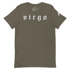Virgo Zodiac Sign Old English Font– Unisex Graphic Shirt