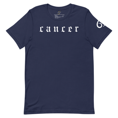 Cancer Zodiac Sign Old English Font– Unisex Graphic Shirt